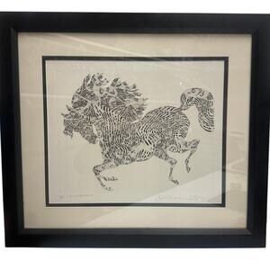 Guillaume Azoulay "L'ARLECCHINO" Etching on paper Numbered 19/30 Signed